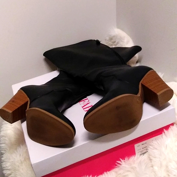 🌈Black Melita Knee High Boots Size 8W EUC🌈 - Picture 16 of 16